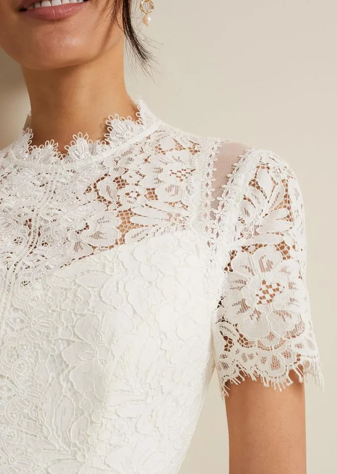 Amaliah Lace Jumpsuit Ivory Women Phase Eight Dresses