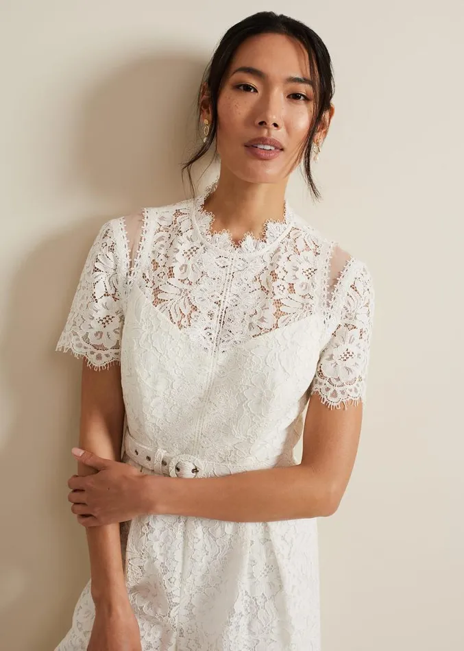 Amaliah Lace Jumpsuit Ivory Women Phase Eight Dresses