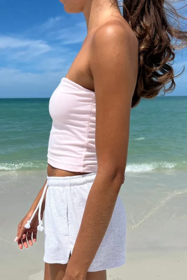 Amelia Crop Top Light Pink Women Brandy Melville Tops Amelia Crop Top Light Pink Women Brandy Melville Tops