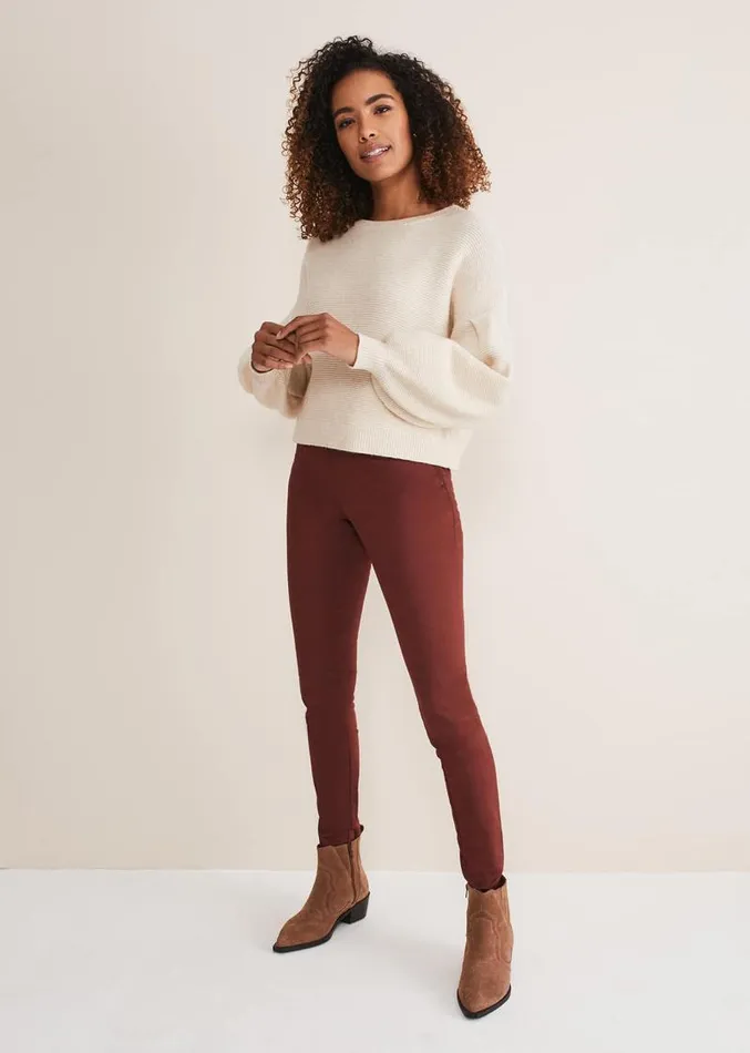 Amina Jegging Conker Women Phase Eight Trousers