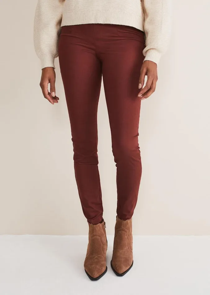 Amina Jegging Conker Women Phase Eight Trousers