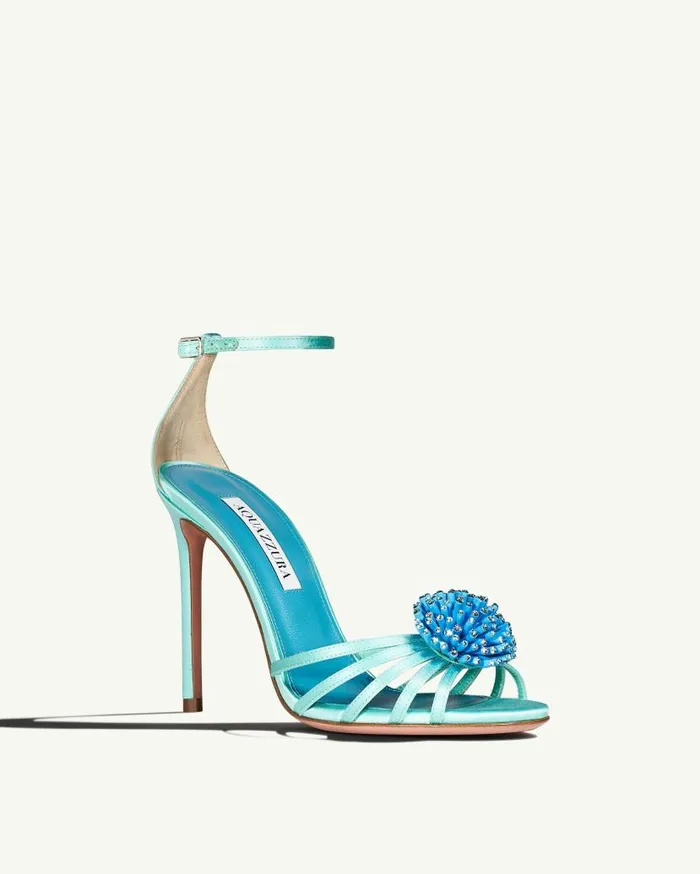 Anemone Sandal 105 Blue Women Aquazzura Sandals