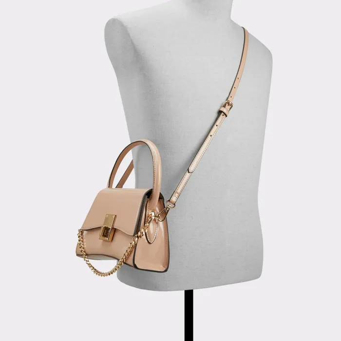 Angelieex Medium Beige Women ALDO Top Handle Bags