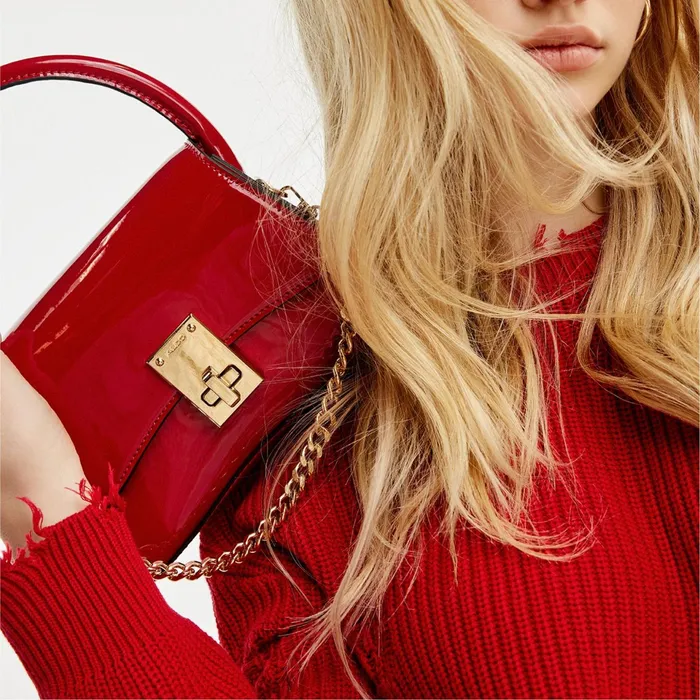 Angelieex Red Women ALDO Top Handle Bags