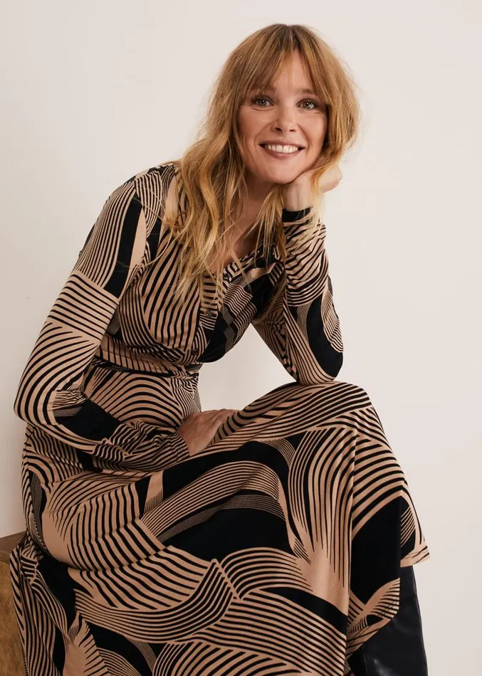 April Tie Shirt Dress Blackcamel Women Phase Eight Dresses
