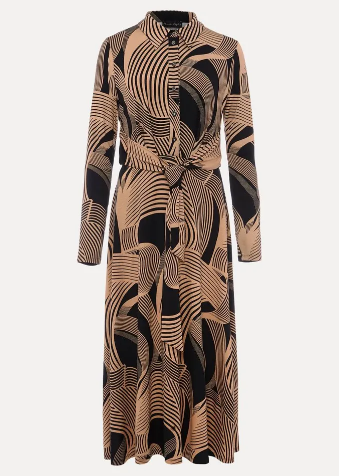 April Tie Shirt Dress Blackcamel Women Phase Eight Dresses