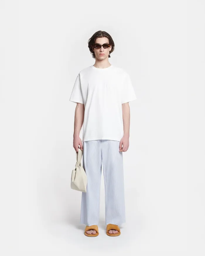 Arnaud Striped RelaxedFit Pants BlueBeigeWhite Men Nanushka Pants
