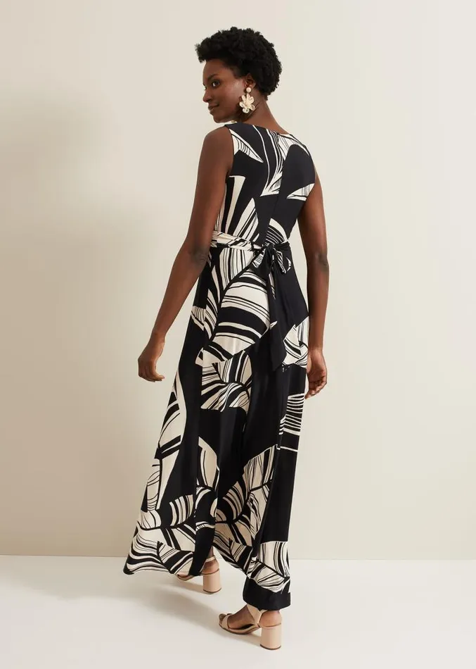 Artemis Abstract Maxi Dress Blackmulti Women Phase Eight Dresses