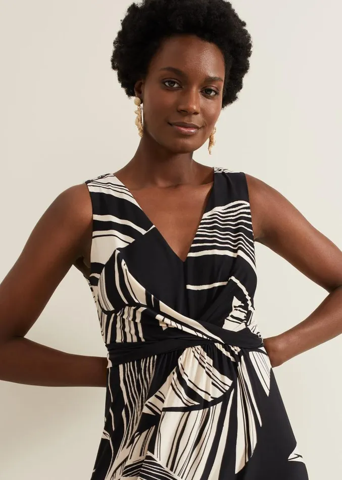 Artemis Abstract Maxi Dress Blackmulti Women Phase Eight Dresses