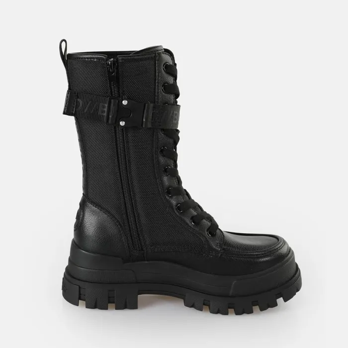 Aspha Com Hi Black Buffalo Boots and AnkleBoots Aspha Com Hi Black Buffalo Boots and AnkleBoots