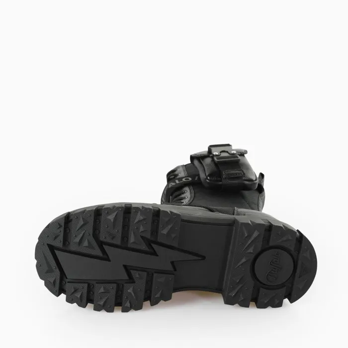 Aspha Com Hi Black Buffalo Boots and AnkleBoots Aspha Com Hi Black Buffalo Boots and AnkleBoots