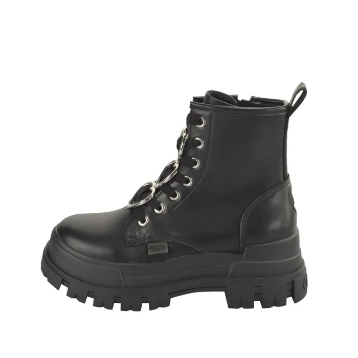 Aspha Rld Heart Schwarzsilber Buffalo Boots and AnkleBoots