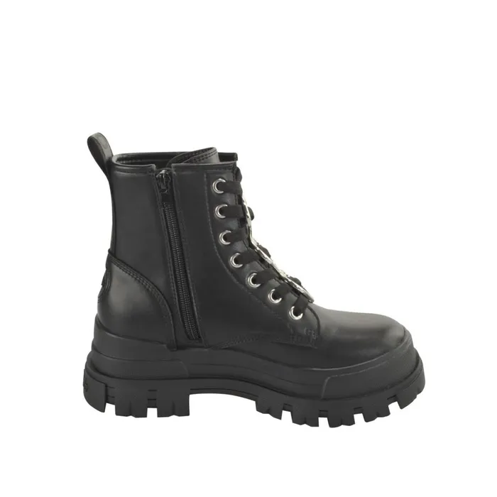 Aspha Rld Heart Schwarzsilber Buffalo Boots and AnkleBoots