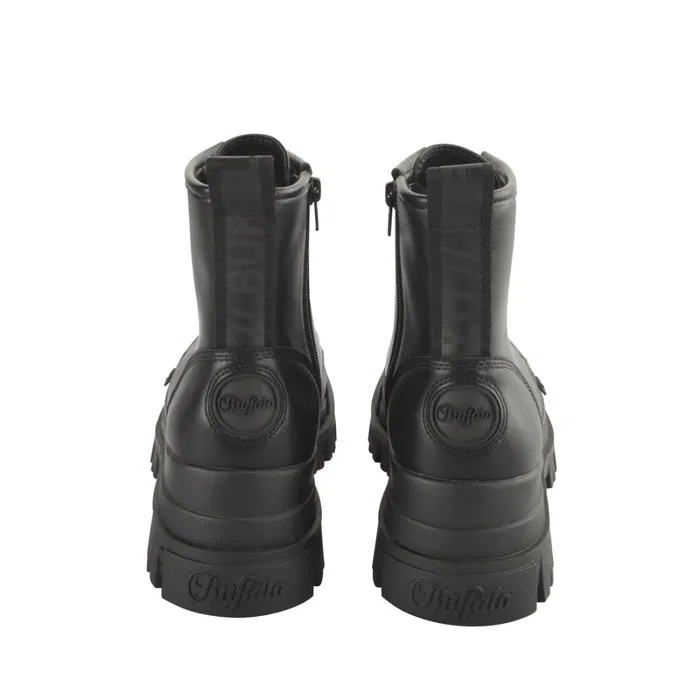 Aspha Rld Heart Schwarzsilber Buffalo Boots and AnkleBoots
