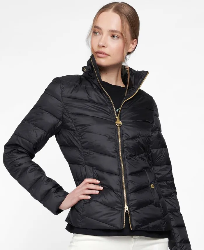 Aubern Quilted Jacket Optic White Women Barbour Quilted Jackets