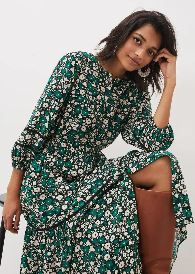 Ava Floral Midaxi Dress Multicoloured Women Phase Eight Dresses