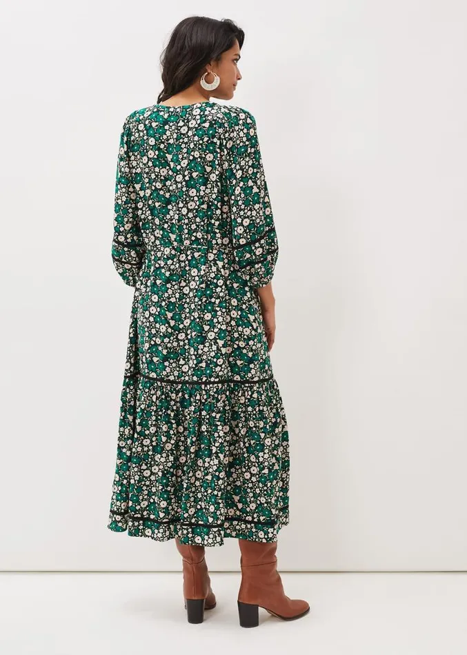 Ava Floral Midaxi Dress Multicoloured Women Phase Eight Dresses