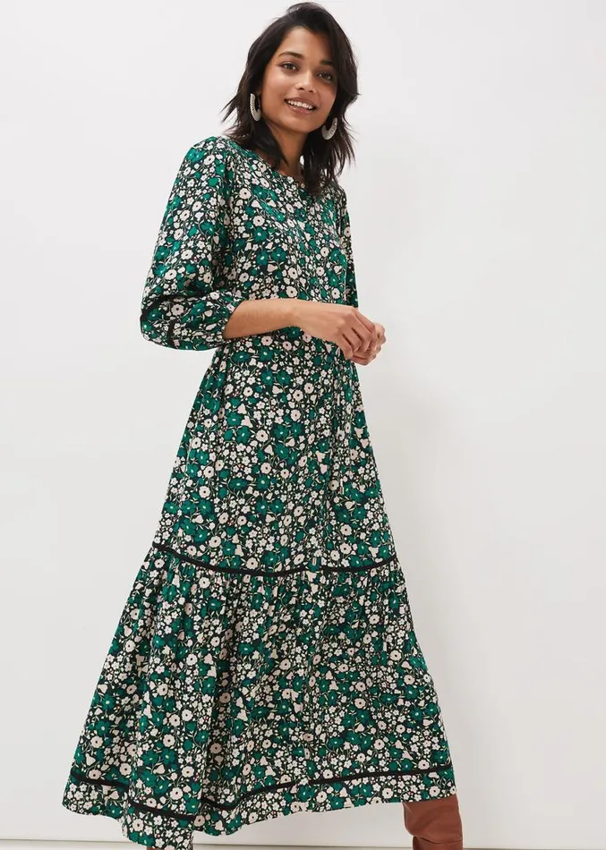 Ava Floral Midaxi Dress Multicoloured Women Phase Eight Dresses