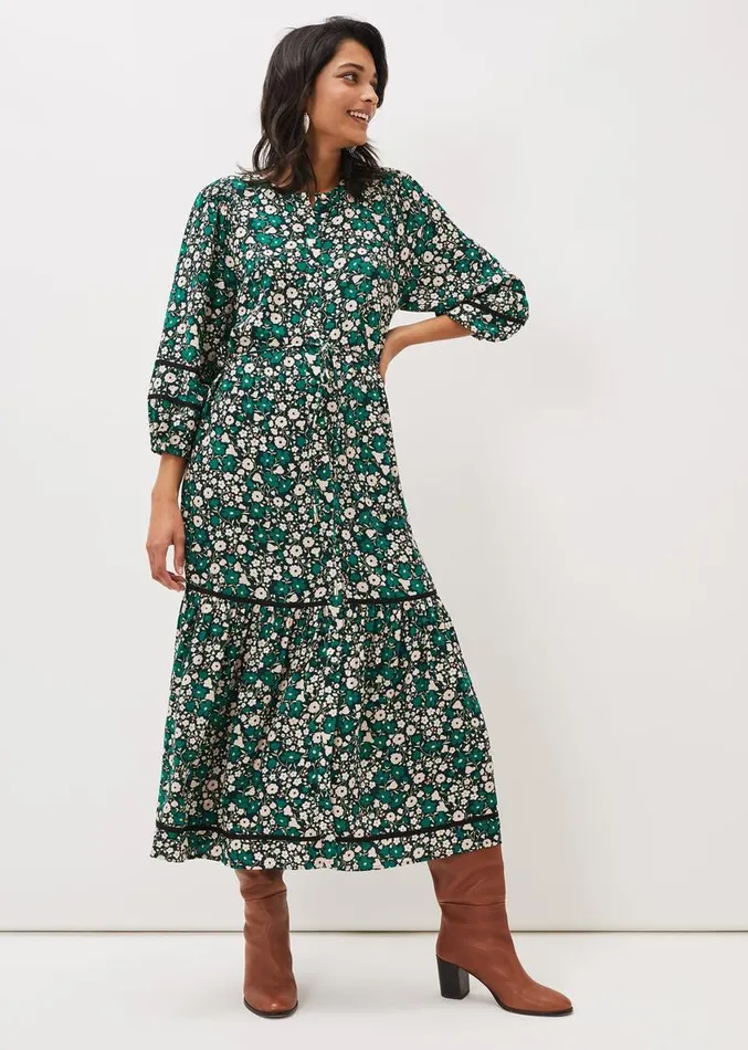 Ava Floral Midaxi Dress Multicoloured Women Phase Eight Dresses