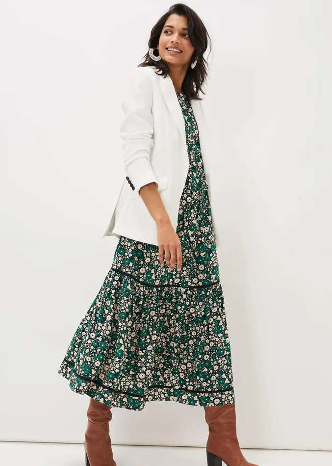 Ava Floral Midaxi Dress Multicoloured Women Phase Eight Dresses