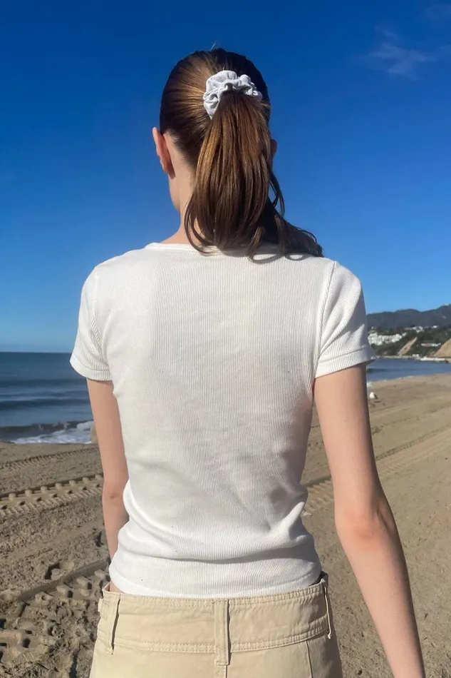 Aviva Top Natural White Women Brandy Melville Tops