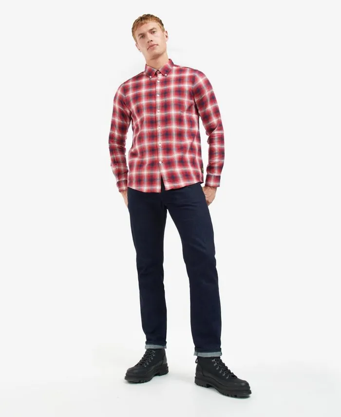BIntl Kershaw Shirt Racing Green Men Barbour Shirts