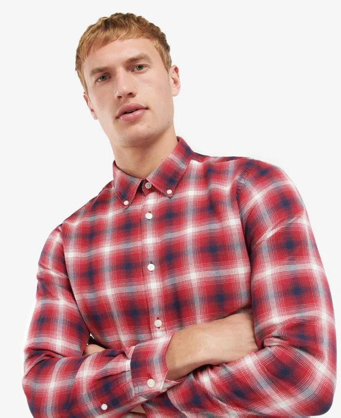 BIntl Kershaw Shirt Racing Green Men Barbour Shirts