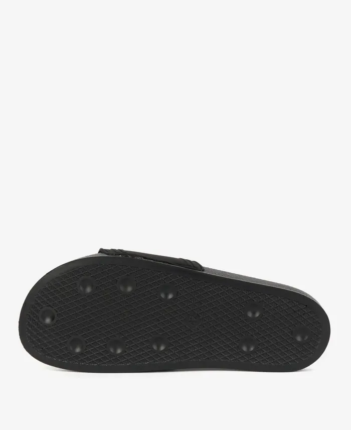 BIntl Logo Sliders Classic Black Men Barbour Sandals