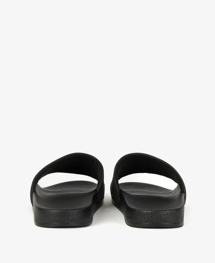 BIntl Logo Sliders Classic Black Men Barbour Sandals