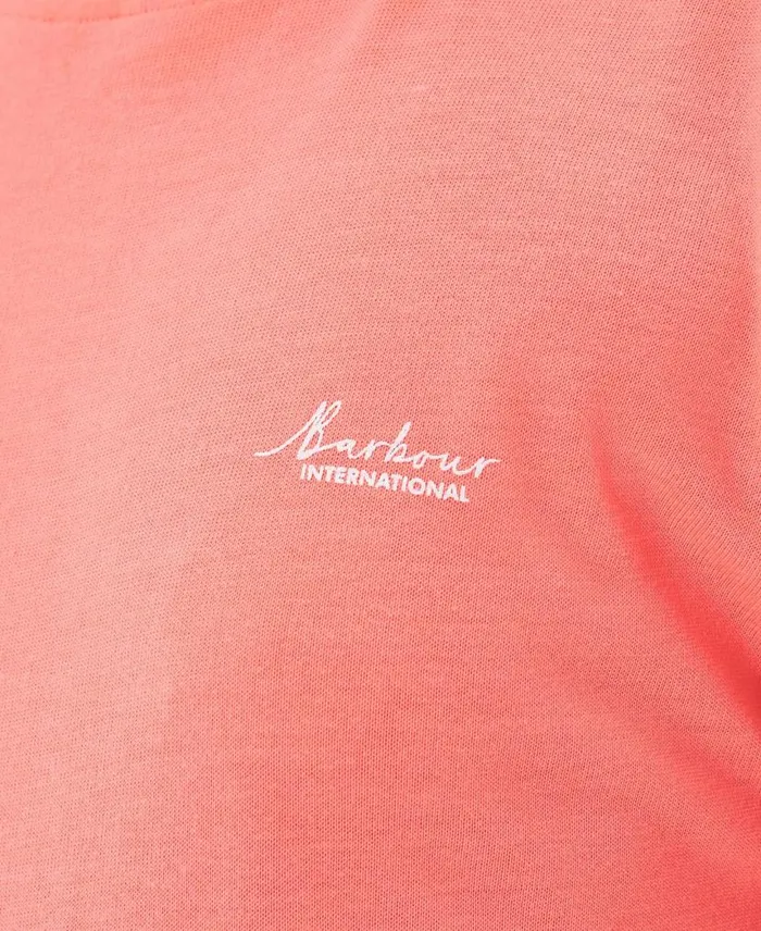 BIntl Sanderson TShirt Atomic Coral Women Barbour TShirts