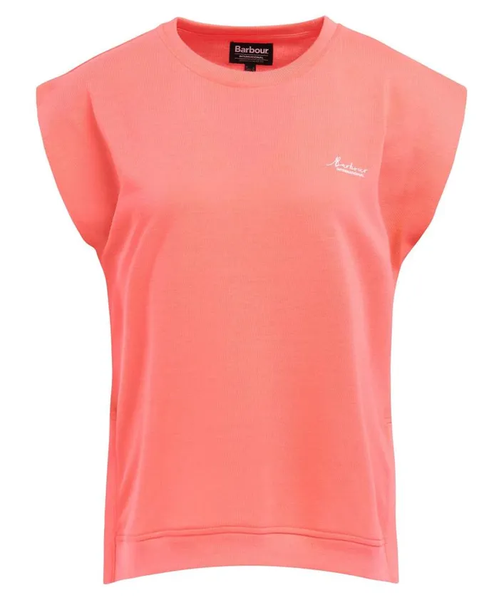 BIntl Sanderson TShirt Atomic Coral Women Barbour TShirts