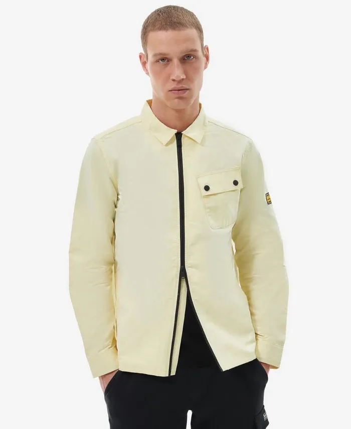 BIntl Skyline Overshirt Yellow Haze Men Barbour Shirts