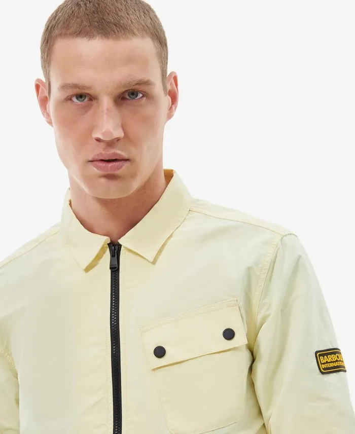BIntl Skyline Overshirt Yellow Haze Men Barbour Shirts