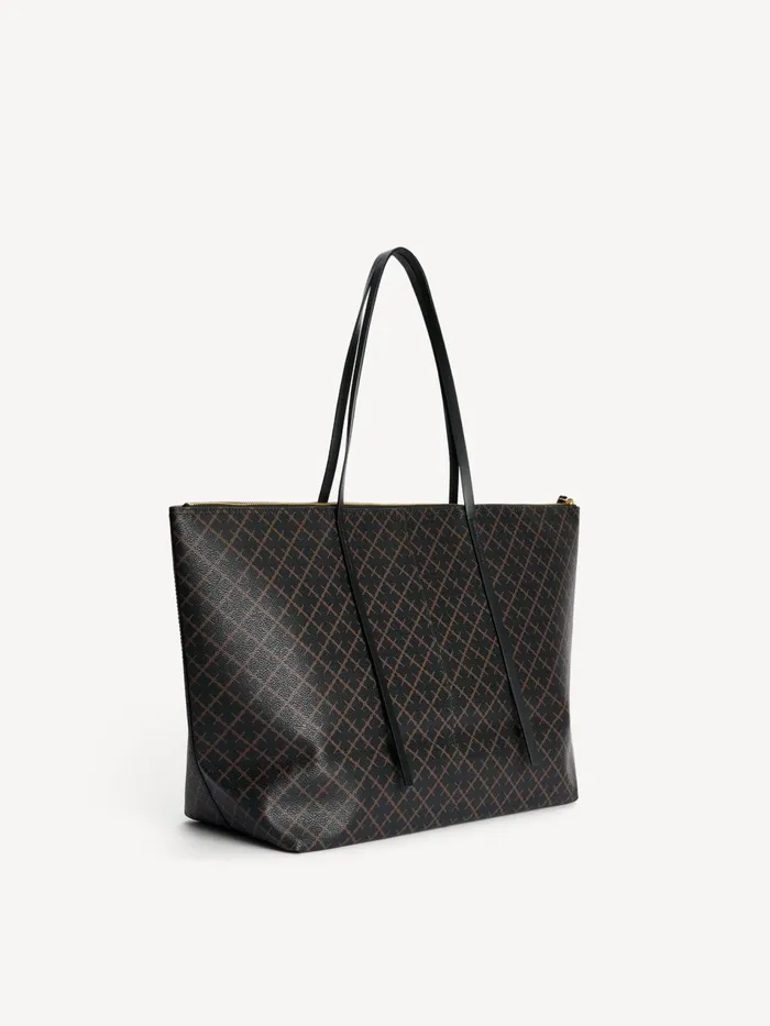 Bags Women By Malene Birger Luze Tote Bag Dark Chokolate