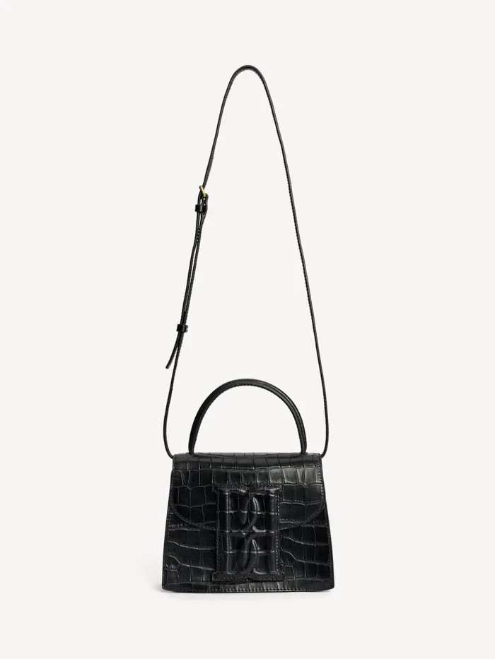Bags Women By Malene Birger Ramil Leather Shoulder Bag Black