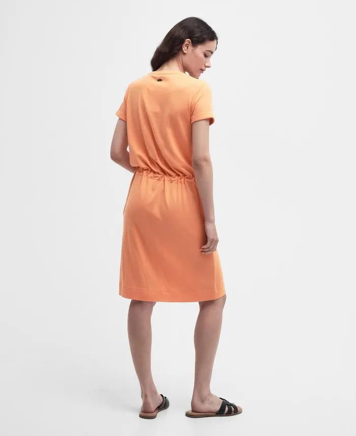 Baymouth Mini TShirt Dress Apricot Crush Women Barbour Dresses and Skirts
