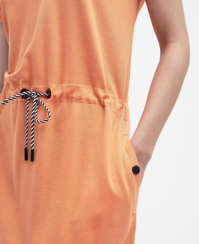 Baymouth Mini TShirt Dress Apricot Crush Women Barbour Dresses and Skirts