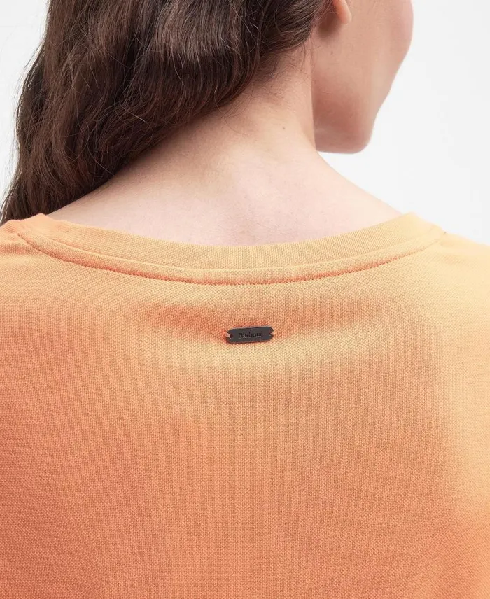Baymouth Mini TShirt Dress Apricot Crush Women Barbour Dresses and Skirts