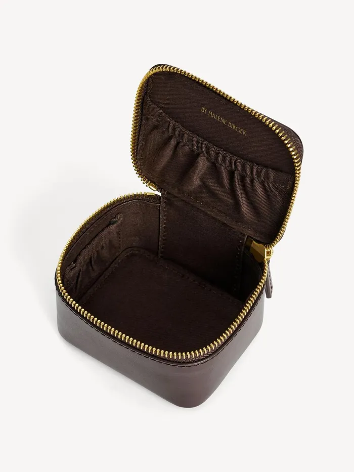 Beauty Bags Women By Malene Birger Aya Bijoux Jewellery Bag Dark Brown