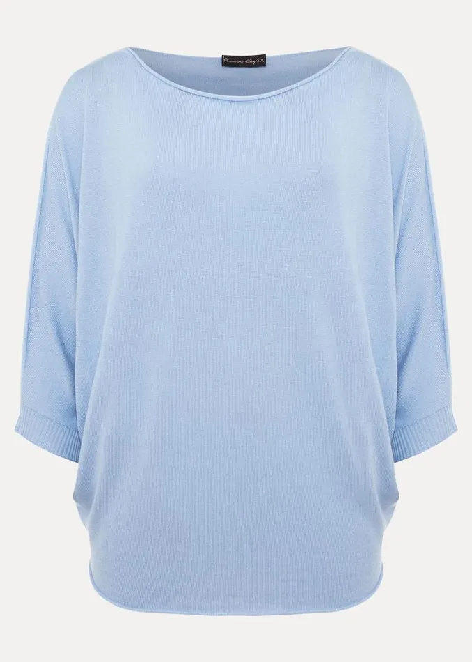 Becca Batwing Fine Knit Pale Blue Women Phase Eight Knitwear