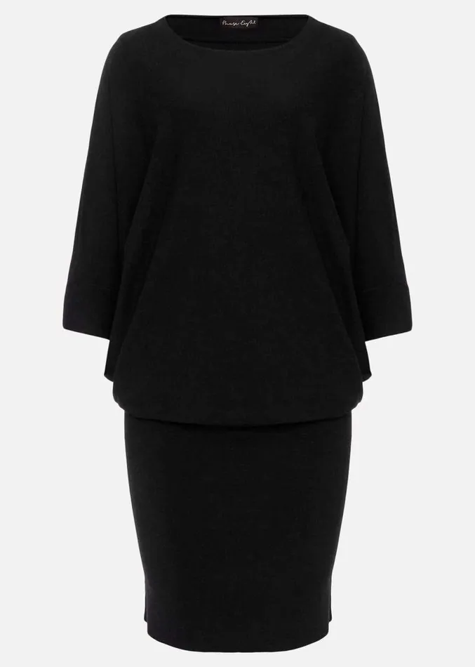 Becca Batwing Knitted Dress Black Women Phase Eight Dresses