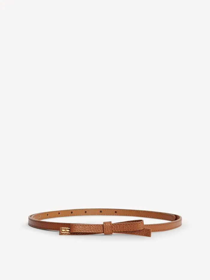 Belts Women By Malene Birger Booma Leather Belt Dark Tan