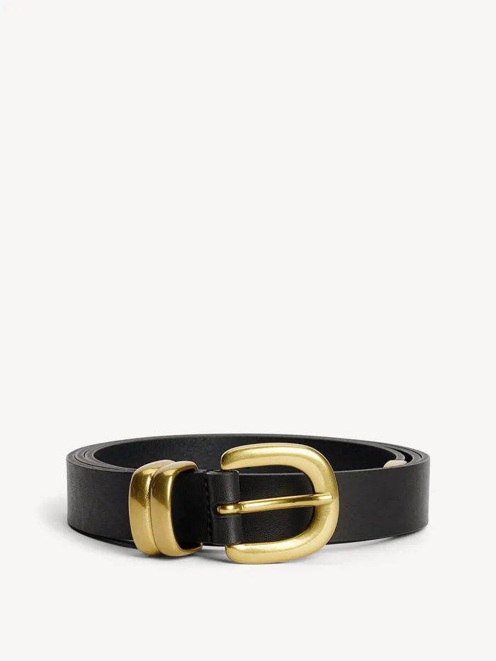 Belts Women By Malene Birger Zoilo Leather Belt Black