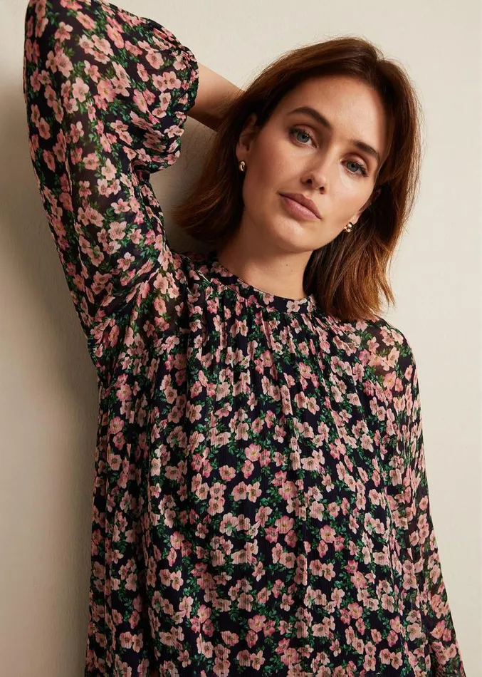 Betty Floral Print Swing Dress Multicoloured Women Phase Eight Dresses