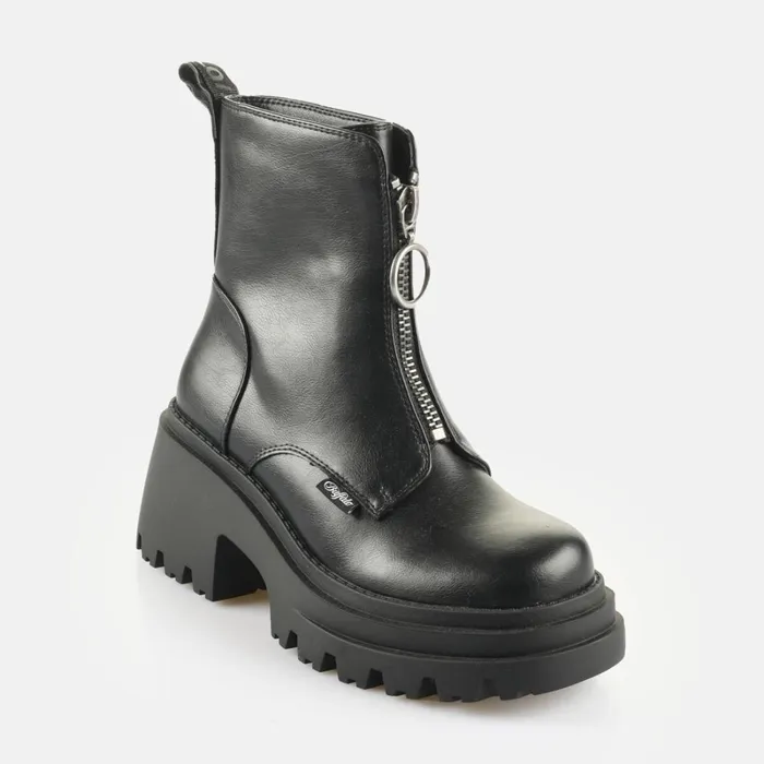 Bfl Bravr Zip Black Buffalo Boots and AnkleBoots