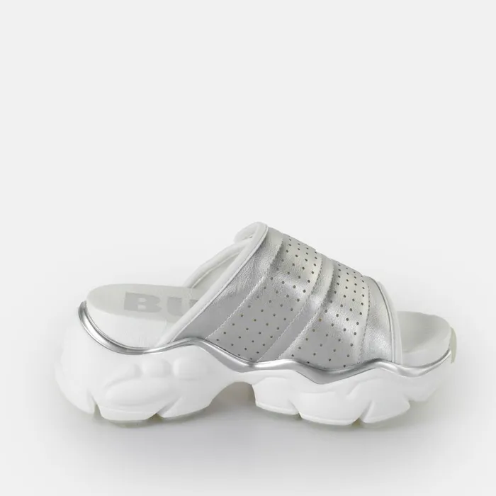 Binary Pool Silver Buffalo Sandals and Slides Binary Pool Silver Buffalo Sandals and Slides