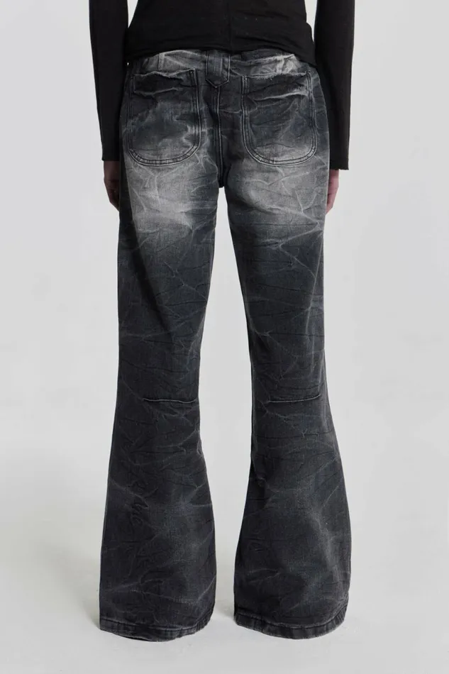 Black Crease Blaze Jean Black Men Jaded London Jeans