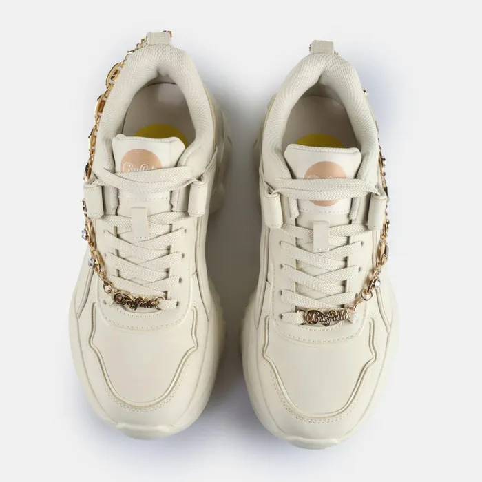 Bliss Chain Cream Gold Buffalo Vegan Shoes