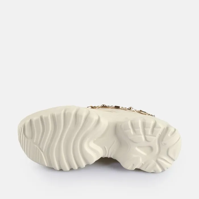 Bliss Chain Cream Gold Buffalo Vegan Shoes