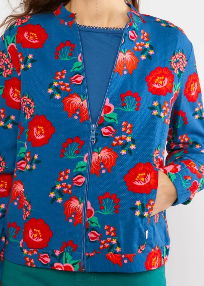 Blutsgeschwister Blouson Springbreaker Blue Women Sweatshirts and Hoodies